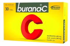 BURANA-C 400/300 mg tabl, kalvopääll 30 fol