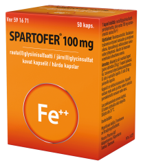 SPARTOFER 100 mg kaps, kova 50 fol