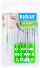 Ekulf hammasväliharja ph ABC 0,9 vihreä 12 kpl