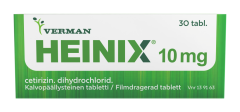 HEINIX 10 mg tabl, kalvopääll 30 fol