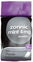 ZONNIC MINT 4 mg jauhe suuonteloon, pussi 20 kpl